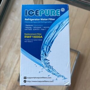 NWOT ICEPURE Refrigerator Water Filter RWF1600A sealed in box